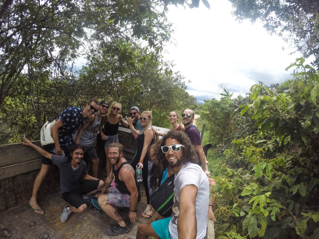 Massen Hitch-Hiking in San Agustin